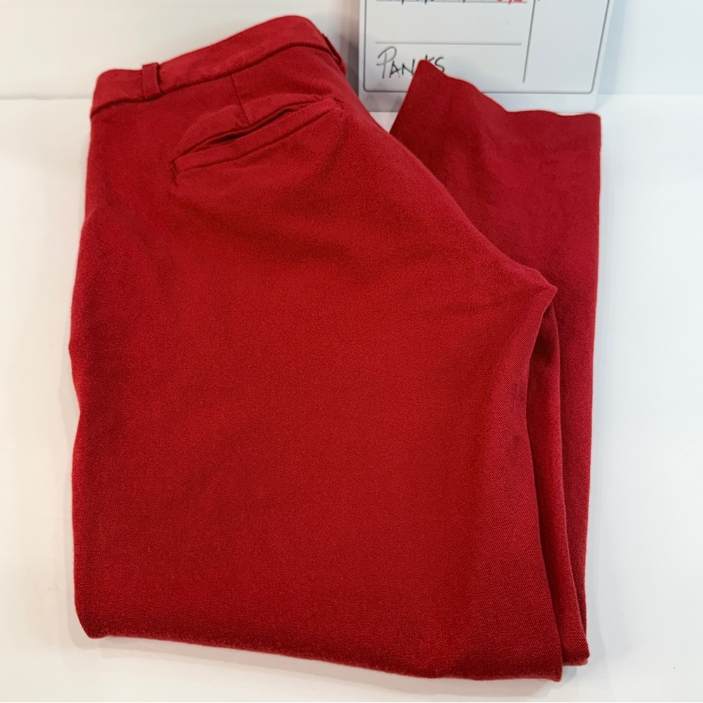 Banana Republic Sloan Red 💋Skinny Pants 💋Size 4 Stretch Career 💋 Chic - Picture 11 of 16
